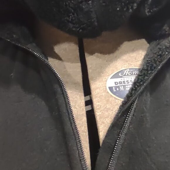 HOT CHILLYS SALSA BLACK HOODIE FUZZY LINING EMBROIDERED TEXTURED FLEECE  LARGE - Picture 3 of 16